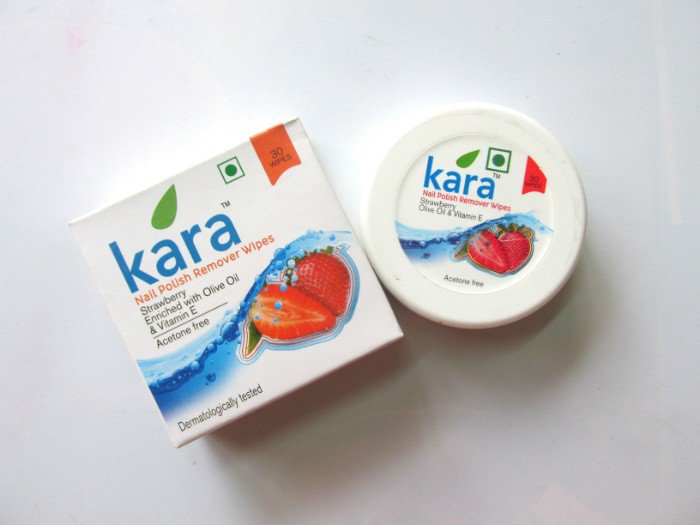 Natural Beauty And Makeup : Kara Nail Polish Remover Wipes Strawberry Review